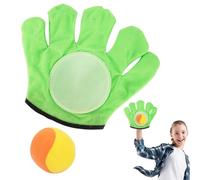 higyee Jouet de Gants Collants de Plage - Outdoor Set Catch Racket Ventouse Jouets Catch Gants Paddle | Paddle Parent-Enfant Sports Toys Attraper la Raquette pour Les