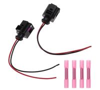 Hihaha 2 Broches No.4D0971992 Harnais De Raccord D'Alternateur pour VW Passat 01-13 Harnais Electrique D'Alternateur Automobile 4 Pcs Gainage Thermoretractable Noir 1 Set