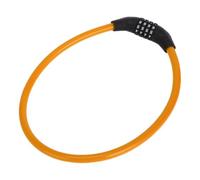 Hihaha Antivol pour Vélo/Câble De Sécurité pour VTT Et Vélo De Route/Câble De Verrouillage De Chaîne À Combinaison À 4 Chiffres Réinitialisable en Acier Cuivre 64Cm / 1 Pc Orange