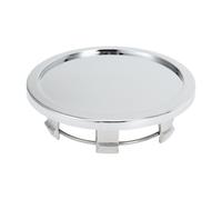 Hihaha Cache-Moyeu De Roue De Voiture Universel/Cache-Moyeu De Jante/Pour La Plupart Des Voitures/En Plastique À Encliqueter 76Mm 2,99" Od / 1 Pc Chrome Argenté