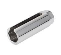 Hihaha ouille Pour Capteur D'Oxygène Outil De Dépose De Capteur O2 Avec Découpe Latérale En Fil D'Acier Au Chrome Vanadium 90Mm 1 Pièce Ton Argent 6 Points 22Mm/0,87" 1/2 Pouce