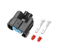 Hihaha Connecteur De Buse D'Injection De Carburant Pour Honda/Connecteur De Borne Femelle Interne/Série En Plastique Étanche De 2,2 Mm / 1 Ensemble Noir 2 Broches