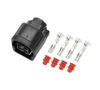 Hihaha Connecteur De Phare Led Pour Honda/Connecteur De Borne Femelle Interne/Série En Plastique Étanche De 2 Mm / 1 Ensemble Noir 4 Broches