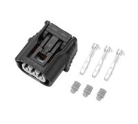 Hihaha Connecteur De Prise D'Assemblage De Feu Antibrouillard Pour Honda Pour Acura/Connecteur De Borne Femelle Interne/Série En Plastique Étanche De 2 Mm / 1 Ensemble Noir 3 Broches