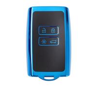 Hihaha Coque De e Voiture Bleue en TPU Silicone pour Dacia Duster 3 SUV 2024-2025 - Coque De Télécommande À 4 Boutons