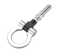 Hihaha Crochet de remorquage avant universel pour pare-chocs de voiture/Crochet de remorquage rotatif en métal durable 19cm 2mm 1 pièce ton argent