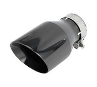 Hihaha Embout D'Échappement Incliné pinces Arrière De Tuyau D'Échappement De Voiture En Acier Inoxydable 2,5" Entrée 4,1" Sortie 7,1" Longueur 1 Ensemble Noir