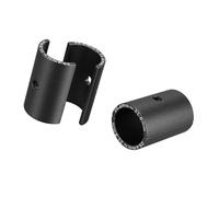 Hihaha Lot de 4 cales de guidon de vélo de 25,4 à 31,8 mm pour VTT, vélo de route, adaptateur de tige de guidon, réducteur de taille, entretoises de serrage, alliage d'aluminium durable, noir