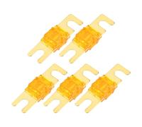 Hihaha Lot de 5 mini fusibles ANL 40 A / CD audio pour voiture, moto, bateau / plastique durable / 5 pièces doré orange