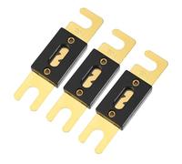Hihaha pour Mini Fusibles ANL 130A / Fusible Audio CD Interne pour Voiture Moto Bateau/Plastique Métal Durable / 3 Pièces Tons Or Noir