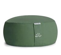 Hihealer Coussin de Méditation Yoga - Zafu de Sol Rempli de Coques de Sarrasin et Charbon Actif, 33 x 33 x 15 cm, Idéal pour Yoga, Relaxation, pour Femmes et Hommes (Vert forêt, 33 x 33 x 15 cm)