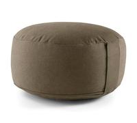 Hihealer Coussin de Méditation Yoga - Zafu de Sol Rempli de Coques de Sarrasin et Charbon Actif, 33 x 33 x 15 cm, Idéal pour Yoga, Relaxation, pour Femmes et Hommes (Kaki, 33 x 33 x 15 cm)