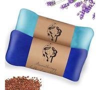 Hihealer Lot de 2 Masques pour Les Yeux en Soie avec Lavande - Compresses Chaudes et Froides pour Sommeil, Yoga, Spa et Méditation - Cadeaux de Noël Relaxation pour Femmes et Mamans (Bleu)