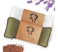 Hihealer Lot de 2 Masques pour Les Yeux en Soie avec Lavande - Compresses Chaudes et Froides pour Sommeil, Yoga, Spa et Méditation - Cadeaux de Noël Relaxation pour Femmes et Mamans (Vert)