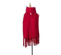 HIHELO Écharpes pour femme - Écharpe d'hiver épaisse chaude et douce - Rouge vin, Rouge