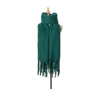HIHELO Écharpes pour femmes d'hiver épaisses écharpe châle chaud doux écharpe châle écharpe vert noirâtre, Vert