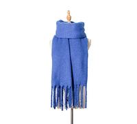 HIHELO Écharpes pour femmes écharpe d'hiver épaisse chaude douce châle écharpe bleu roi, bleu
