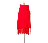 HIHELO Écharpes pour femmes - Écharpe épaisse d'hiver chaude et douce - Écharpe rouge