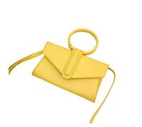 HIHELO Sac à main rétro pour femme, sac à bandoulière jaune, orange, couleur bonbon, mini sac à bandoulière pour femme, jaune