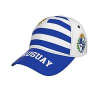 hihihihihihihihi Casquette de baseball Uruguay avec motif drapeau de l'Uruguay pour adulte et homme - Casquette de supporter de patriotisme - Noir, Noir , Taille unique