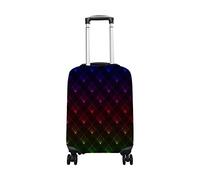 hihihihihihihihi Housse de bagage en élasthanne, protection de voyage, ballerine, noir, silhouette, danseuse, lavable, taille S 45,7 à 50,8 cm, abstrait coloré géométrique, L
