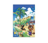 HIHIOI Poster Anime Animal Crossing Wild World - Impression sur toile - Décoration murale moderne pour chambre à coucher - 30 x 45 cm