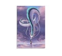 HIHIOI Poster Anime Spirited Away - Peinture décorative sur toile - Décoration murale pour salon, chambre à coucher - 30 x 45 cm