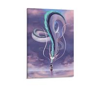 HIHIOI Poster d'anime Spirited Away sur toile et décoration murale moderne pour chambre à coucher 30 x 45 cm
