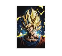 HIHIOI Poster décoratif sur toile Super Saiyan Gokus pour salon, chambre à coucher, 30 x 45 cm