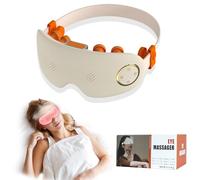 HIHOBDAY Masseur des yeux, masque chauffant pour les yeux avec atomisation à ultrasons, 4 modes de massage acupoint et musique Bluetooth pour soulager la fatigue oculaire, les yeux secs et les cernes