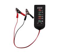 HIHUPTRW Testeur de Batterie de Voiture 12 V 24 V, testeur de Batterie de Moto, testeur de Char de Batterie de Voiture numérique Portable, Accessoires de Voiture Test de Batterie