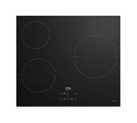 Beko Table de cuisson à induction encastrable HII63401MT 60 cm 3 foyers 5900 W Noir