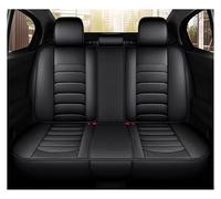 HIIAW Housse siège Voiture Ensemble Complet De Housses Siège Auto en Polyuréthane pour Vectra C pour Octavia pour Kia pour Soul pour Tucson pour A3(Rear Seats-Black)