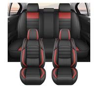 HIIAW Housse siège Voiture Ensemble Complet De Housses Siège Auto en PU pour W211 pour Jaguar pour XF pour Grand pour I10 pour Qashqai pour J11(Red)