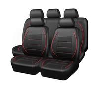 HIIAW Housse siège Voiture Housse De Siège Auto en Polyuréthane pour Ensemble Complet D'accessoires Intérieurs pour Focus pour Mk4 pour Tiguan pour Kia pour Sorento 2016(Red)