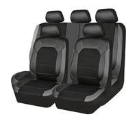 HIIAW Housse siège Voiture Housse De Siège Auto Universelle pour Fit pour Civic pour City pour CRV pour Jazz pour Accord 7 pour Stelvio pour 159 pour Mito pour A4 pour B7(Black Gray)