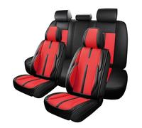 HIIAW Housse siège Voiture Housses De Siège Auto en Polyuréthane Ensemble Complet pour Captur pour Jetour pour X90 pour Plus pour Kia pour K7 pour EQ900 pour Fiat(Red)