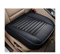 HIIAW Housse siège Voiture Housses De Siège Auto Universelles en Polyuréthane Ensembles Coussins Quatre Saisons Tapis Intérieur pour Automobiles(2pcs Front Black)