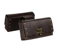 HiiFeuer Accessoire Vestimentaire médiéval en Simili Cuir pour Chien, Costume Interchangeable et Amusant pour Chien, Moyen Âge Ropa Para Perro (Marron foncé B)