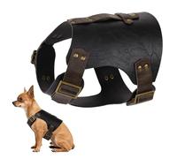 HiiFeuer Armure médiévale en Simili Cuir pour Chien Veste Ajustable Costume Amusant pour Chien pour Cosplay - Convient à la Plupart des Chiens Ropa Para Perro (Noir M)