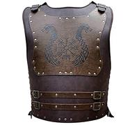 HiiFeuer Viking Warrior - Armure de Poitrine en Cuir Synthétique - Style Rétro - Style Chevalier - Armure Médiévale pour LARP/Cosplay (Dragon)