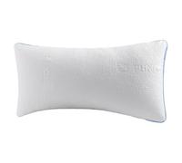 Hiimgo Lot de 1 oreiller 40 x 80 cm, oreiller en mousse à mémoire de forme, oreiller de sommeil réglable en hauteur, oreiller de lit lavable avec garnissage ajustable, avec fermeture éclair