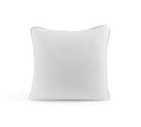 Hiimgo Oreiller en mousse à mémoire de forme 40 x 40 cm | Hauteur réglable, avec flocons de mousse à mémoire de forme et ouate de fibres, fermeture éclair et housse amovible et