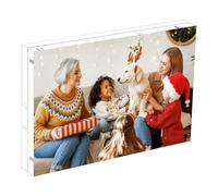 HIIMIEI Cadre photo en acrylique - 13 x 18 cm - Cadres photo magnétiques - Transparent