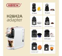 Hiinvasif W HPipeline & H2B-Adaptateur de capsules de machine à café, pièces de système pour A.net, Dolce Gusto, café moulu, dosette ESE ou Caffitaly H2 Caffitaly