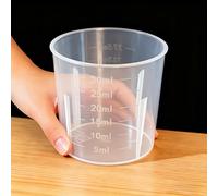 Hiiooweiyi Lot de 10 mini tasses à mesurer en plastique transparent de 30 ml pour la cuisine, les médecines de cuisine, les laboratoires et les laboratoires