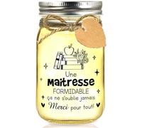 Hiipeefeel Cadeau Maitresse D'école, LED Lampe Bouteille, Merci Maîtresse, Cadeau Maitresse D'école Fin D'année, Idée Cadeaux pour Maitre Maîtresse Atsem Nounou