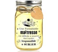 Hiipeefeel Cadeau Maitresse D'école, LED Lampe Bouteille, Merci Maîtresse, Idée Cadeau Maitresse D'école Fin D'année, Cadeaux pour Maitre Maîtresse Atsem Nounou