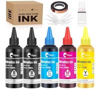 Hiipoo Recharge d'encre de sublimation pour imprimante jet d'encre ET2400 ET-2720 ET-2760 ET-2800 ET-2803 ET-2850 ET-4800 ET-15000 ET-3760 - 500 ml