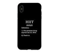 HIIT Personal Trainer Design Funny Fake Definition Dicton Coque pour iPhone XS Max